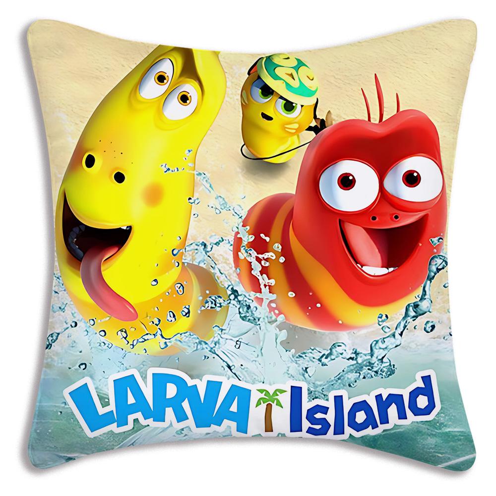 Funny Anime For Larvas Pillow Covers Cartoon Sofa Decorative Home Double-sided Printing Short Plush Cute Cushion Cover