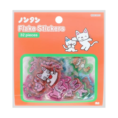 Sun-Star Stationery Nontan Goods Stickers, Puffy, Orange S8820600