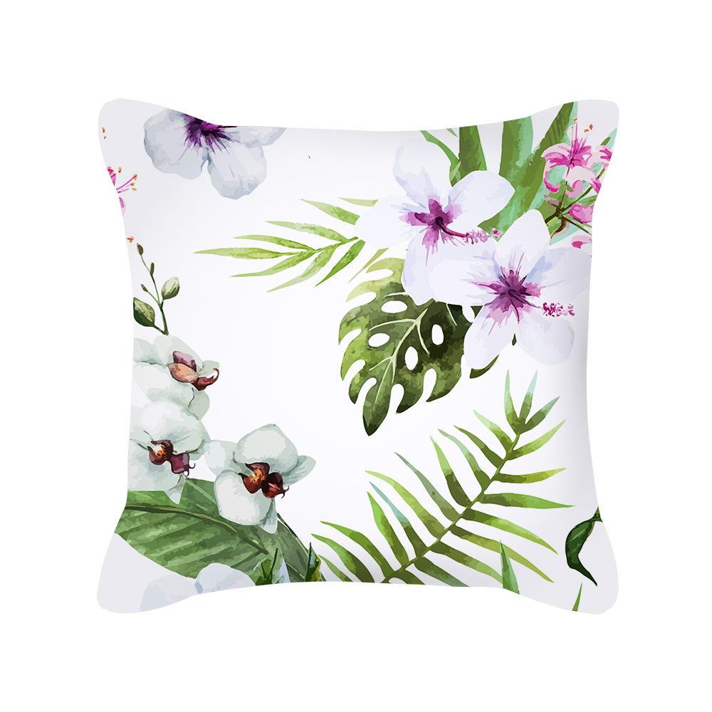 New Nordic Home Green Plant Tropical Fruit Pillowcase Without Pillow Core Cushion Cover Waist Pillowcase