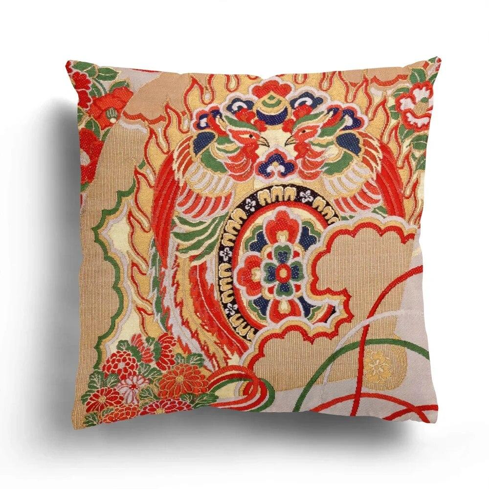Retro Imitation Embroidery Totem Plush Pillowcase Sofa Cushion Cover Single  Four Seasons