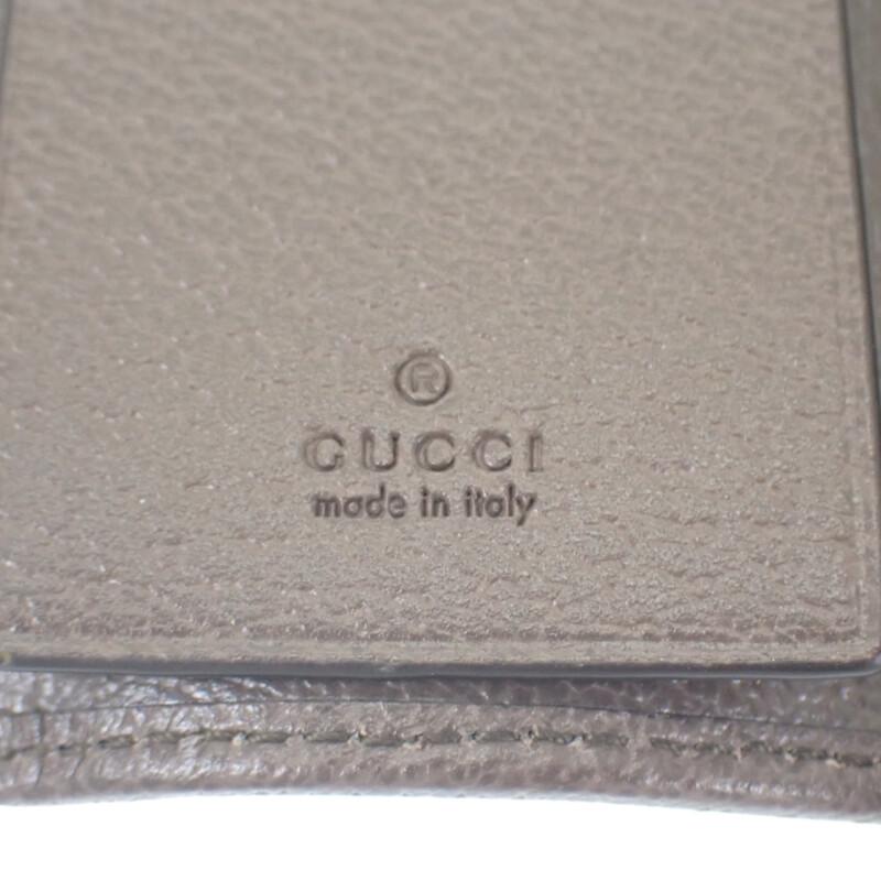 GUCCI  603732 96IWT 8745 Key holder  Brown/Red GG Supreme Canvas Women
