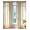 Curtains Japanese Log Wind Lattice Fringed Bedroom Living Room Semi-Blackout Bay Window Thickened Curtain Finished Product