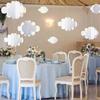 16pcs/set Felt Party Banners, 3D Blue/White Cloud Hanging Decorations For Room Ceilings,birthday Festival Party Decorations