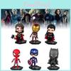 6pcs The Avengers Justice League Character Pvc Toy Doll Model Gifts Christmas