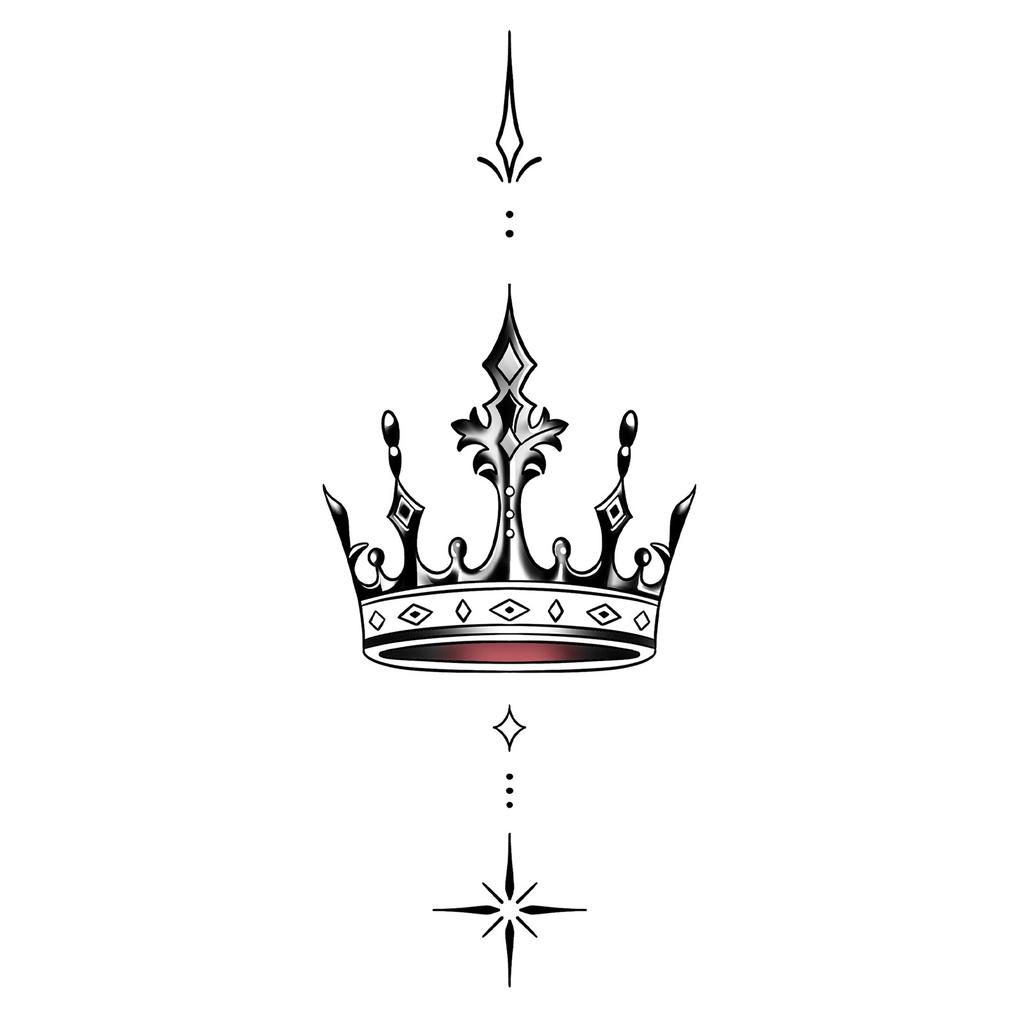 Advanced Sense Thorns Sun Moon Lotus Totem Crown Butterfly Love Flower Arm Waist Tattoo Sticker