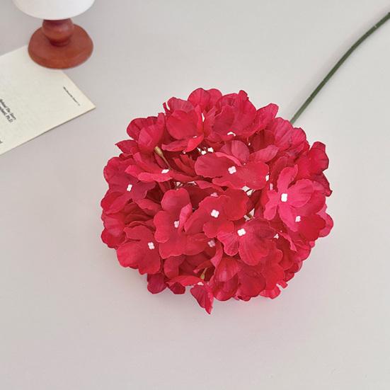 Hydrangea Artificial Flowers 29.13" Real Touch Faux Hydrangea with Long Stems for Home Office Decor Wedding Party Centerpieces Floral