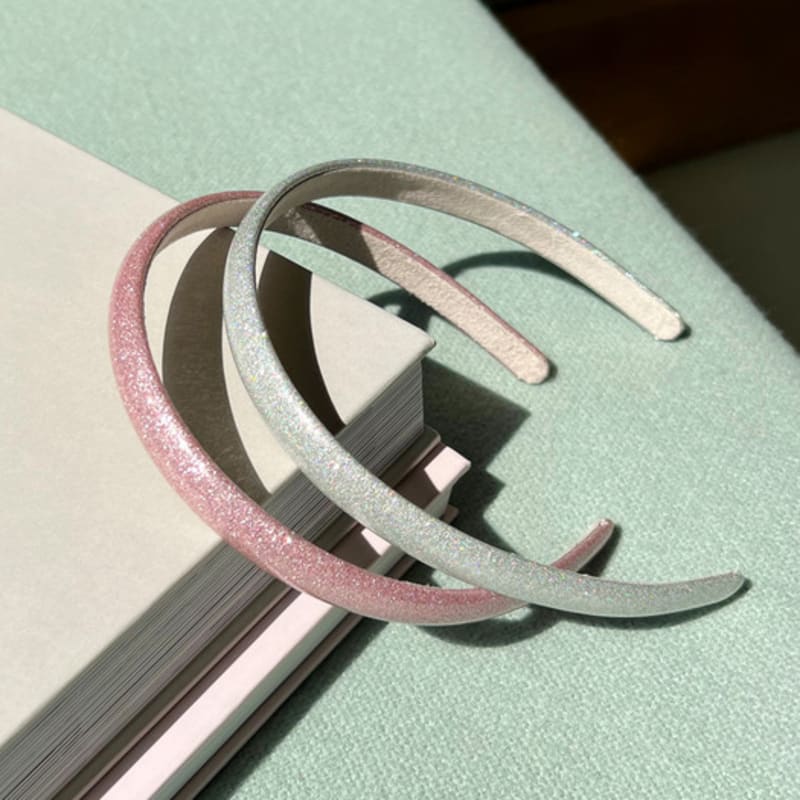 FANTASTIC PLANET enamel glitter logo hairband 15mm (2colors)