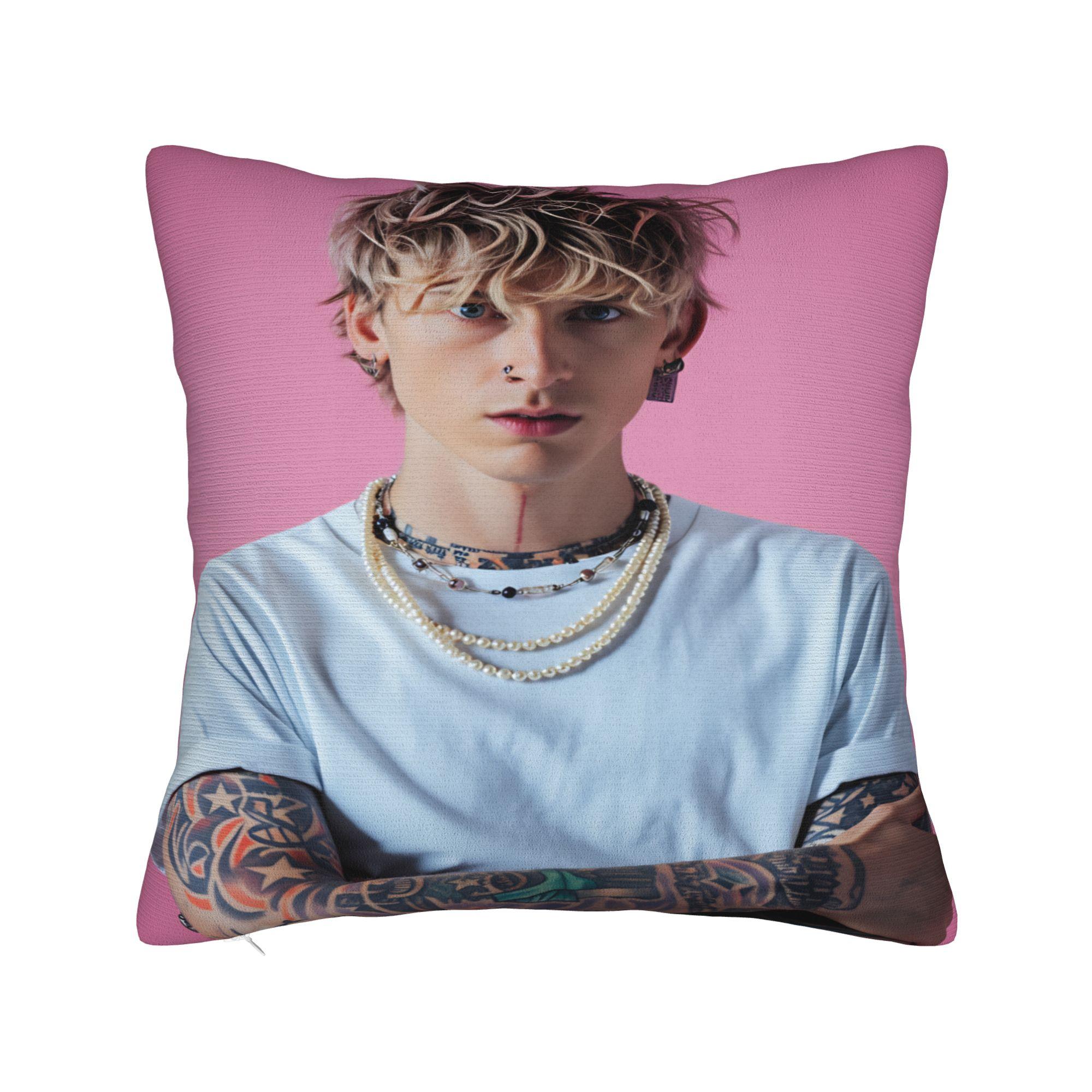 

Наволочка Machine Gun Kelly MGK Новая Наволочка Наволочки на заказ Для стула Дивана Домашний Декор 12x12Inch