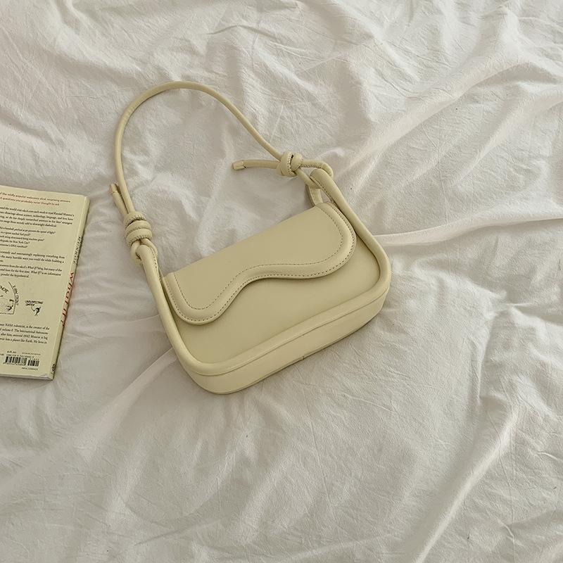 French Shoulder Bag Women S Bag Niche Design Shoulder Bagsummersmall Square Bag Simple Messenger Bag Wave Handbag