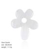Natural Crystal Five Petal Flower Pendant Vintage DIY Necklace Sweater Chain Jewelry Finding