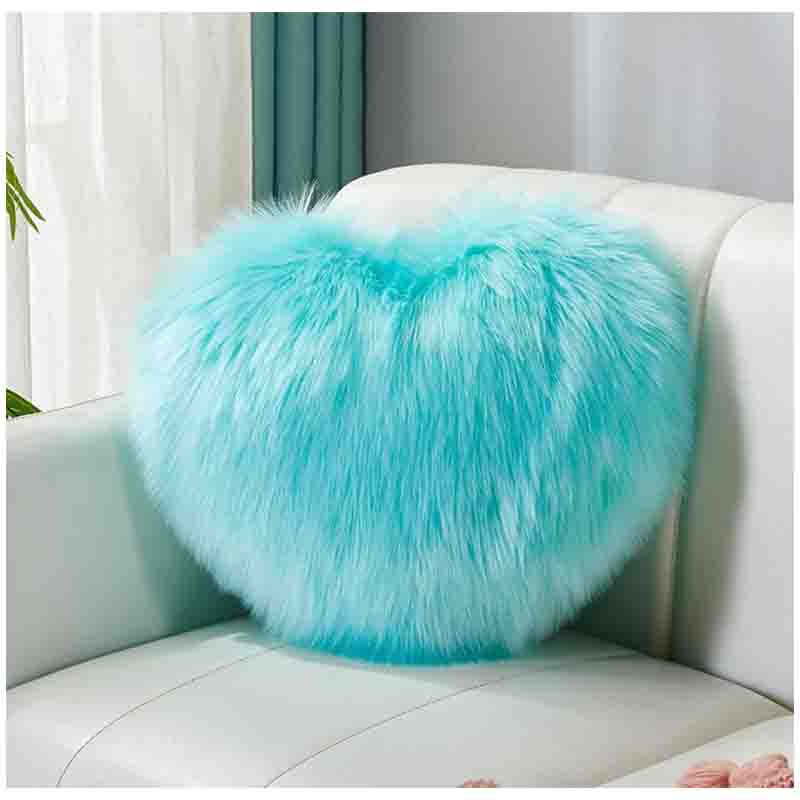 Double-sided Plush Heart-shaped Pillow Girl Lovely Pillow Bedside Cushion Sofa Cushion Soft and Comfortable Detachable Cleaning with Pillow Core