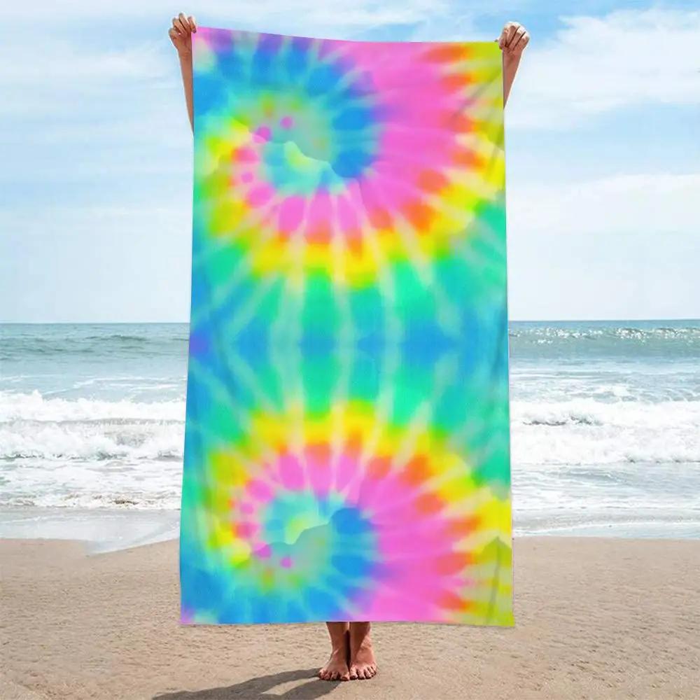 1pc Animal printed ultra-fine fiber beach towel, a must-have quick drying and absorbent beach towel for beach and swimming