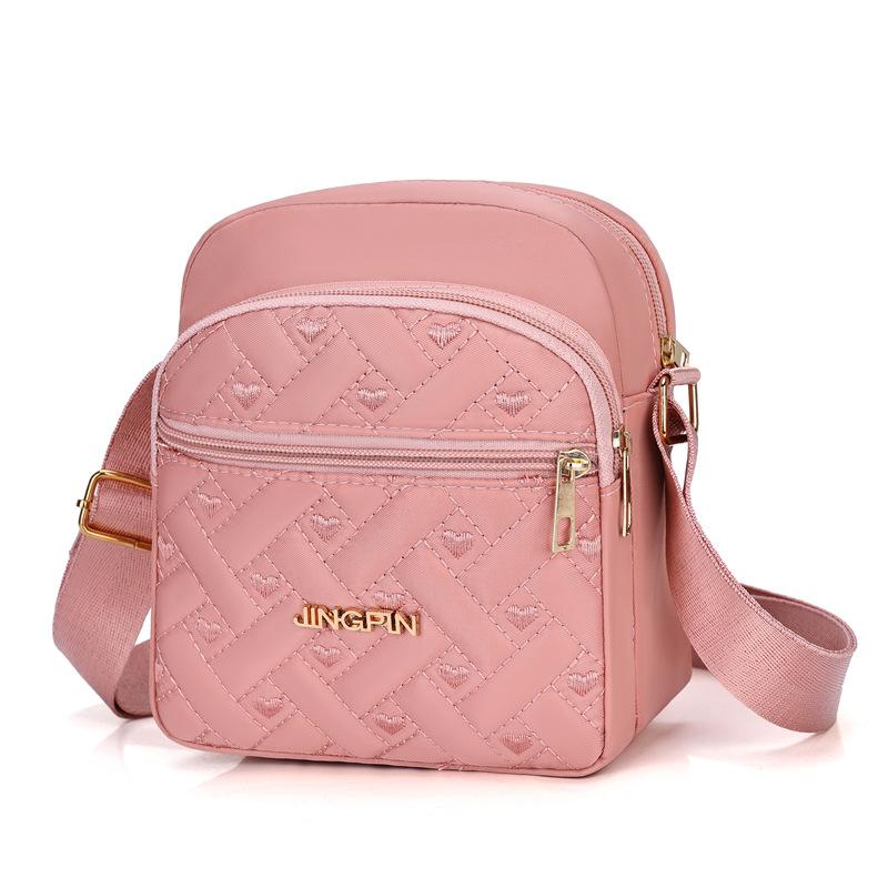 Women Crossbody Small Square Bag Female Girls Canvas Bag Student  Shoulder Messenger Bag Woman Multi Pocket Small Satchel