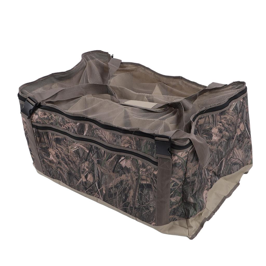 Duck Decoy Bag Oxford Cloth 12 Slotted Waterfowl Goose Decoy Bag with Mesh Cover for Outdoor