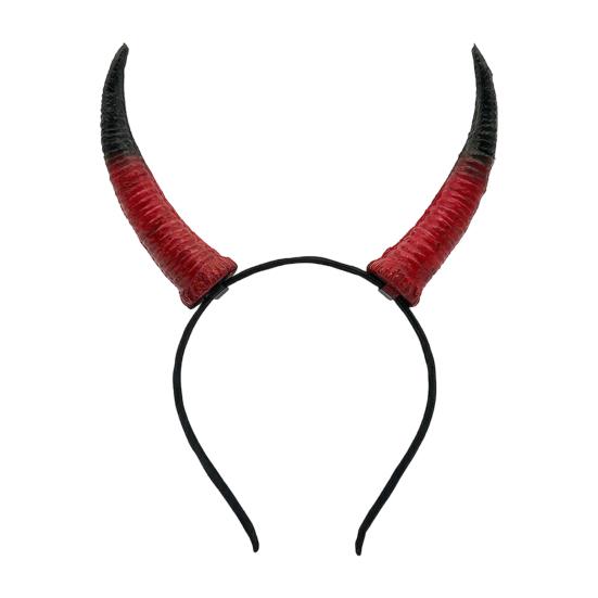 Accesorio para el Cabello con Cuernos Desmontables, Diadema de Cabeza de Carnero para Halloween, Tocado de Diablo para Peinado Gótico, Fiesta de Carnaval, Accesorio de Cosplay para Festival,
