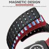 Silicone Magnetic Strap for Apple Watch 38mm 40 41 42 44 45 49 46mm Sports Breathable Wristband iWatch Ultra3 S-11 10 9 8 7 6 5
