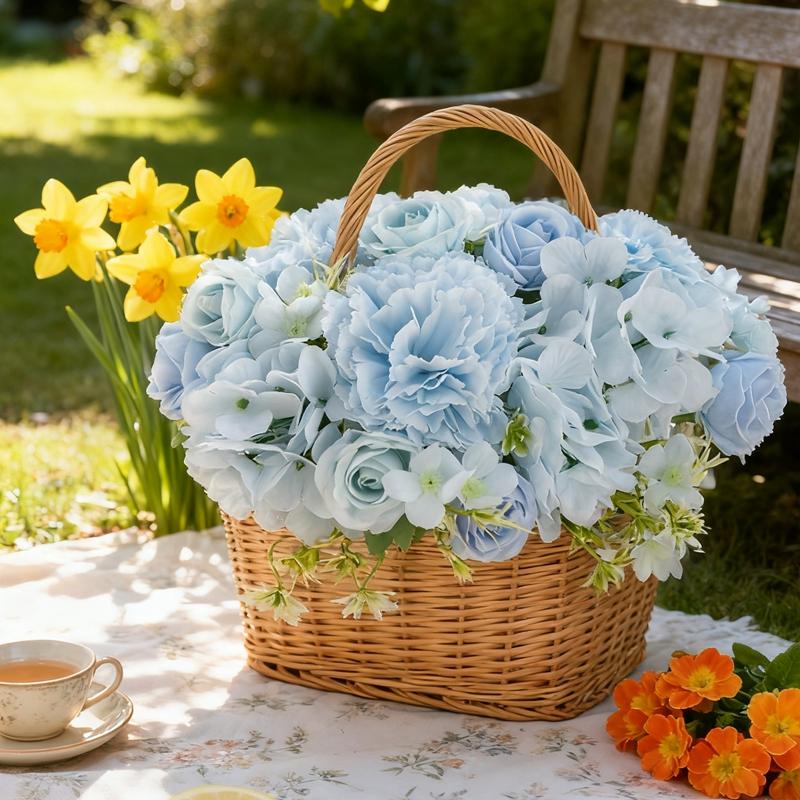 1/5pcs Silk Roses Carnation Artificial Flowers Wedding Party Vase Valentine's Day Home Decoration Accessory Garland Diy Gift Box