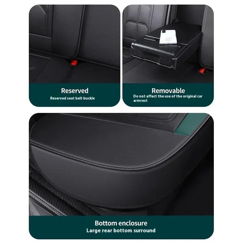 1PC Seat Cushion  Covers PU Leather Four Season Universal Front Single Seat Cushion for Cars Fit Most Car SUV Car Accessories