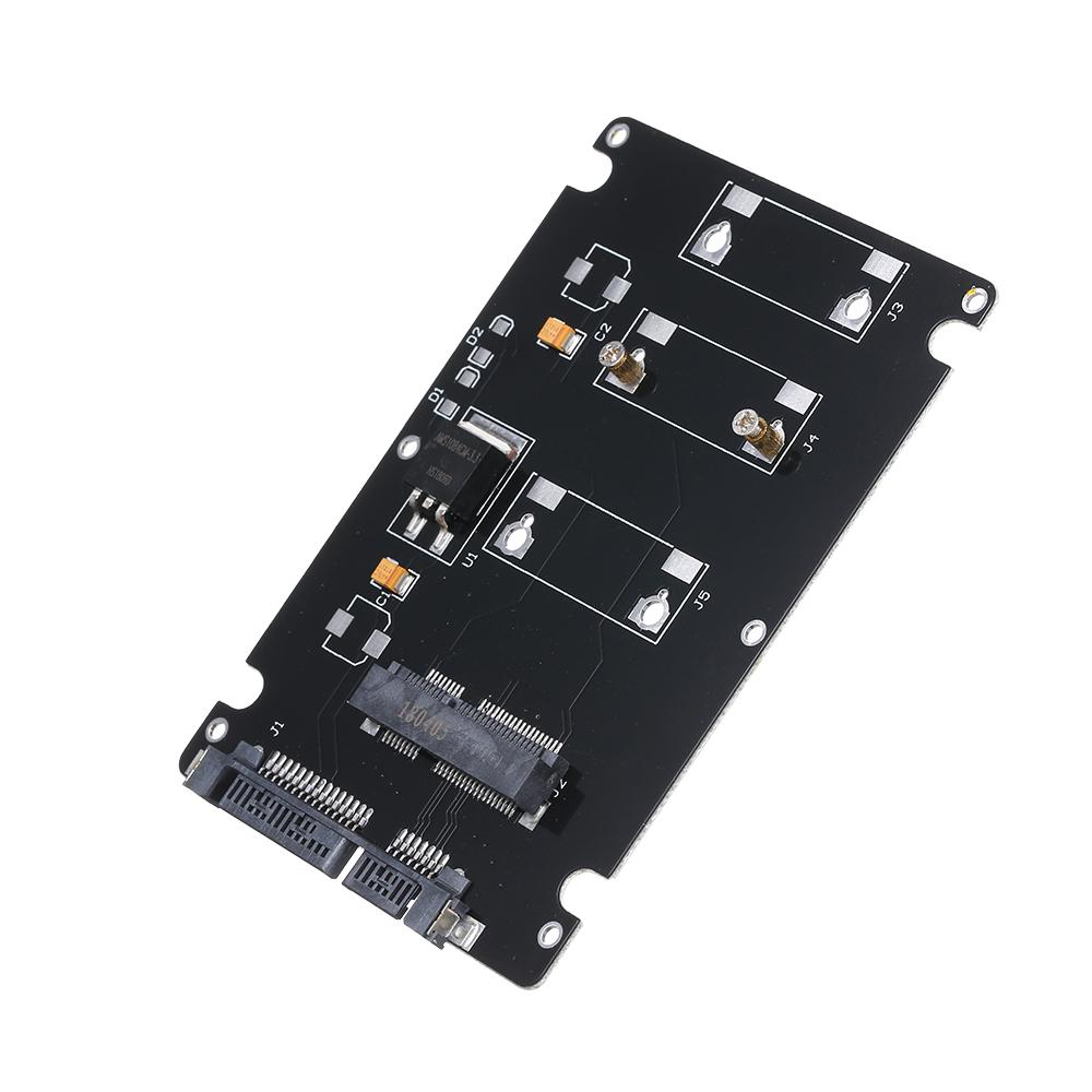 mSATA to SATA Enclosure mSATA to 2.5 SATA Adapter SSD Hard Drive Converter to SATA 3.0 Card with Case (Not Inclube Hard