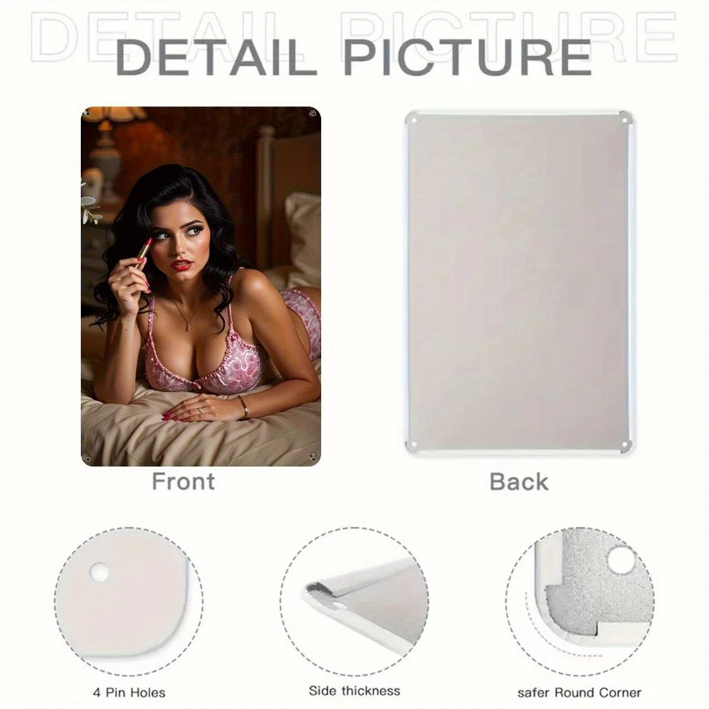 Metal Flower Wall Art 8x12 Inch Floral Frameless Sign Calming Decor