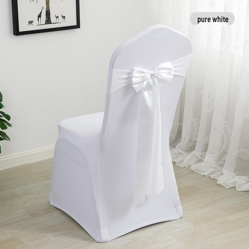 Elegante Coprisedia Decorazione con Nastro per Matrimonio