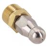 Drain Pipe Dredger Nozzle Sewer Cleaning Stainless Steel Copper Attachment