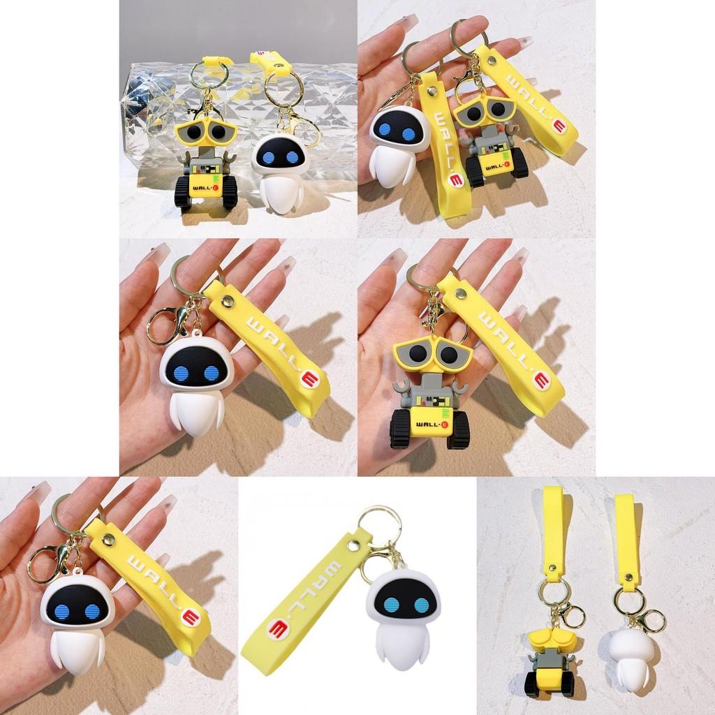 Charming Plastic Keychain Featuring Walle And Eva Ideal Gift For All Occasions