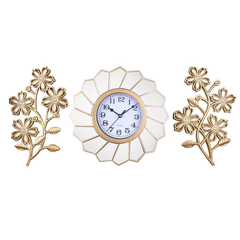 Triple Wall Clock Three Piece Set Simple Plastic Home Decoration