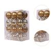 24Pcs Christmas Ball Ornaments Assorted Baubles Charm Pendants Delicate Crafts
