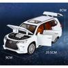1/24 Lexus LX570 SUV Alloy Car Model Diecasts Metal Off-road Vehicles Car Model Sound Light Simulation Childrens Toy Gift