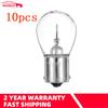10Pcs Car Turn Signal Lights S25 1156 1141 BA15S Car Dual-filament Halogen Bulb Turn Singal Light DC12V Reverse Lamp Yellow Bulb Dome Lights 6