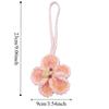 Polyester Car Pendant Crochet Design Hibiscus Crocheted Decoration Crochet Flowers  Home Decor