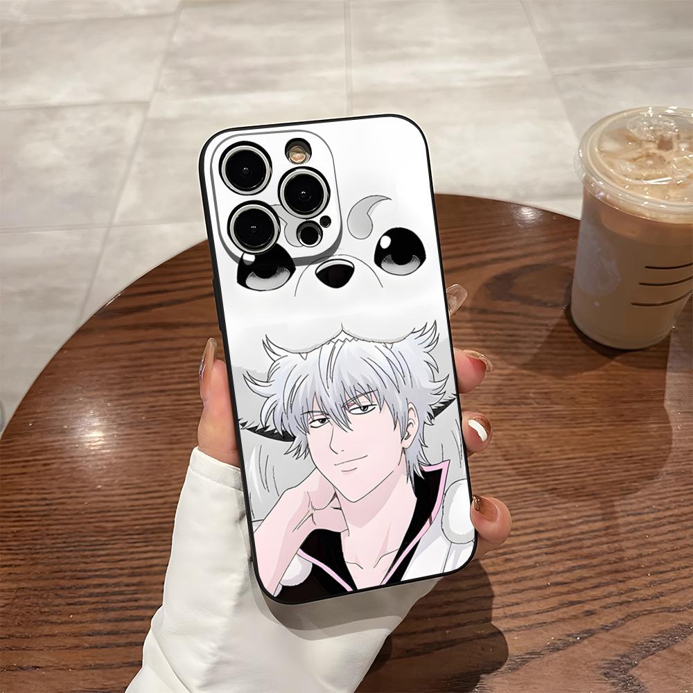 

Чехол для телефона с персонажами аниме Гинтама для iPhone 16 Pro Max 14 12 15 Plus 17 Pro Max 13 Pro 11 Xr X Xs 8 7 Plus Задняя крышка iPhone11Pro