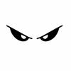 Evil Eyes PET Reflective Motorcycle Helmet Body Sticker Car Sticker Personalized Decoration Helmet Decals Automobile Accessories
