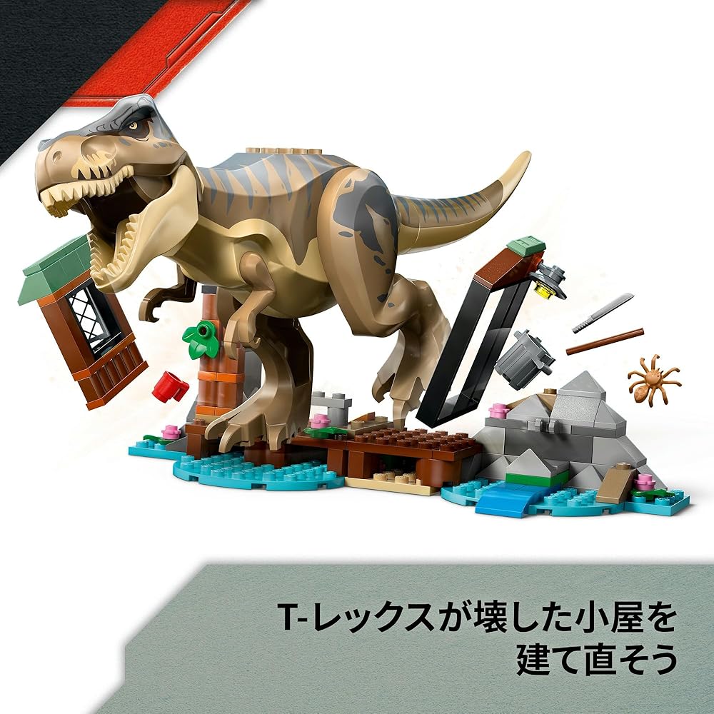 LEGO Jurassic World T-Rex Escape Building Set 76975 Educational Toy for Kids Ages 5-8