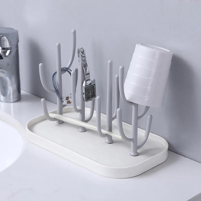 Baby Cactus Milk Bottle Drying Rack Multifunctional Infant Milk Bottle Water Cup Drain Rack Removable Milk Bottle Rack 2025