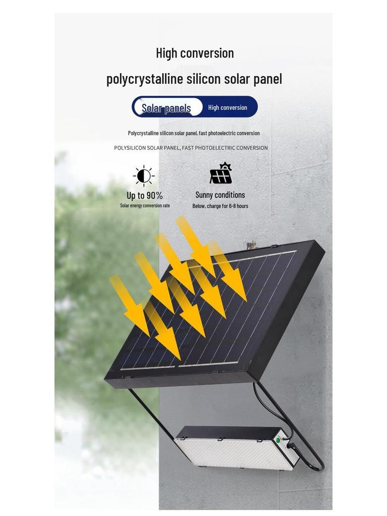 Hui Xiang Multifunctional Solar Floodlight: Folding Wall & Outdoor Courtyard Lamp