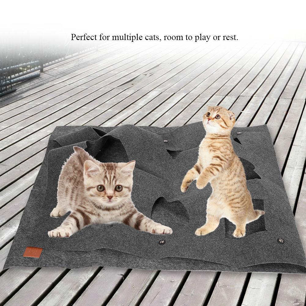 Mata do zabawy dla kota, termiczna podstawa, interaktywna, treningowa, drapak