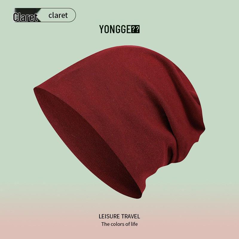 

Женская вязаная шапка бини в корейском стиле - Однотонная, Теплая, Утепленная для осени и зимы Regular, One Size, Stretchy вино красного