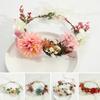 Diadema bohemia para mujer, corona floral, corona de hadas, diadema de flores para boda, guirnalda