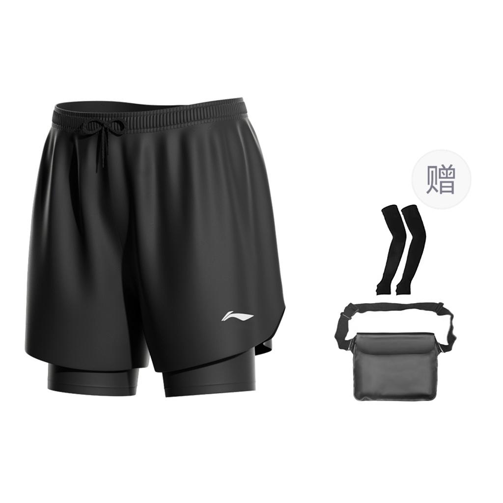 Li-Ning Li Ning Sports Shorts Unisex Black AAPR505-1