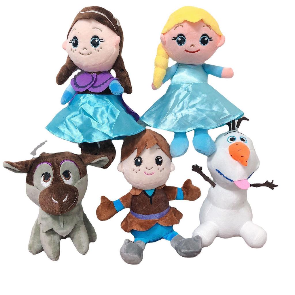 Frozen Anna Elsa Characters Plush Doll With Pp Cotton Fill For Collectors And Kids
