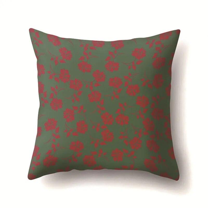 Leaf Flower Pillowcase Office Cushion Cover Living Room   Riding Waist
