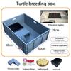 Household Terrariums Large Turtle Breeding Box Aquarium Amphibious Ecological Transport Box Thickened Turtle Tank with Drainage