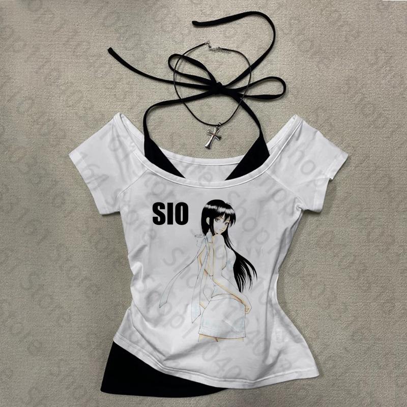 Star Girl Y2k Tops Woman Clothing 90s Vintage Clothes for Women Goth Graphic Tees Y2k Top Emo Shoujo Girl Style Women's Cropped