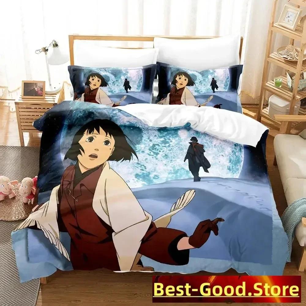 3D Anime Bed Kawaii Konsatoshi Printed Bed Set Duvet Cover Pillowcase Bedding Set Linen Sheet Quilt Cover Full Queen King Size