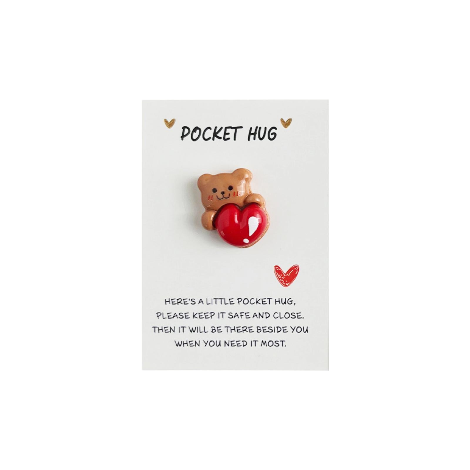 

Pocket Hug Cards, Small Decorative Items, Animal-shaped Gifts For Expressing Love And Best Wishes. One Size