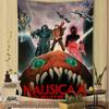 Nausicaa Valley Wind Anime Tapestry Hanging Tarot Hippie Wall Rugs Dorm Sheets Printed Art Science Fiction Room Decor Blanket