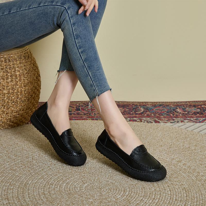 

First layer cowhide beef tendon soft sole genuine leather middle-aged and elderly mother shoes women s soft leather small leather shoes women s c 41