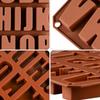 1Pcs Silica Gel 26 Capital Letters Cake Mold 26 Hole Letters Chocolate Mold Diy Large Letters Rectangle